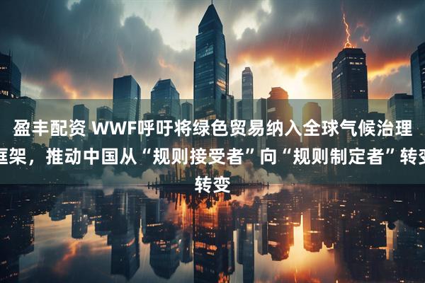 盈丰配资 WWF呼吁将绿色贸易纳入全球气候治理框架，推动中国从“规则接受者”向“规则制定者”转变